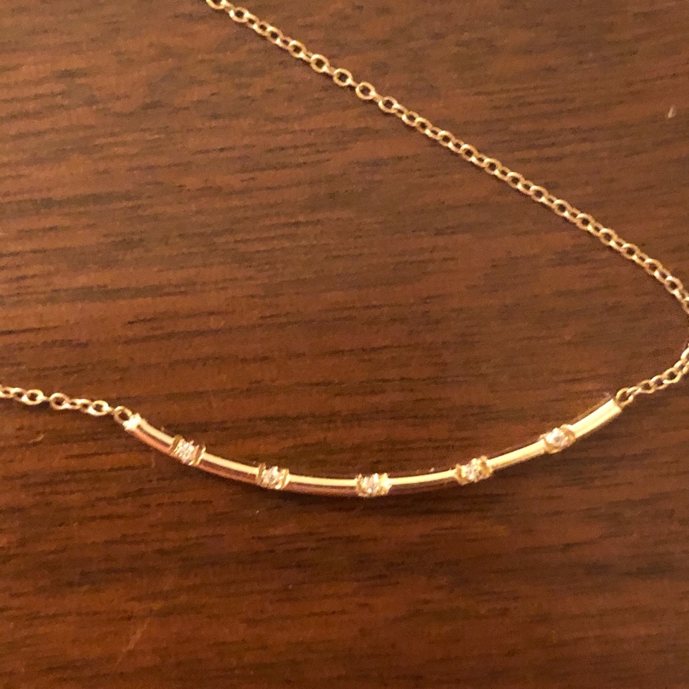 Zoe Chicco 14k gold pave diamond necklace